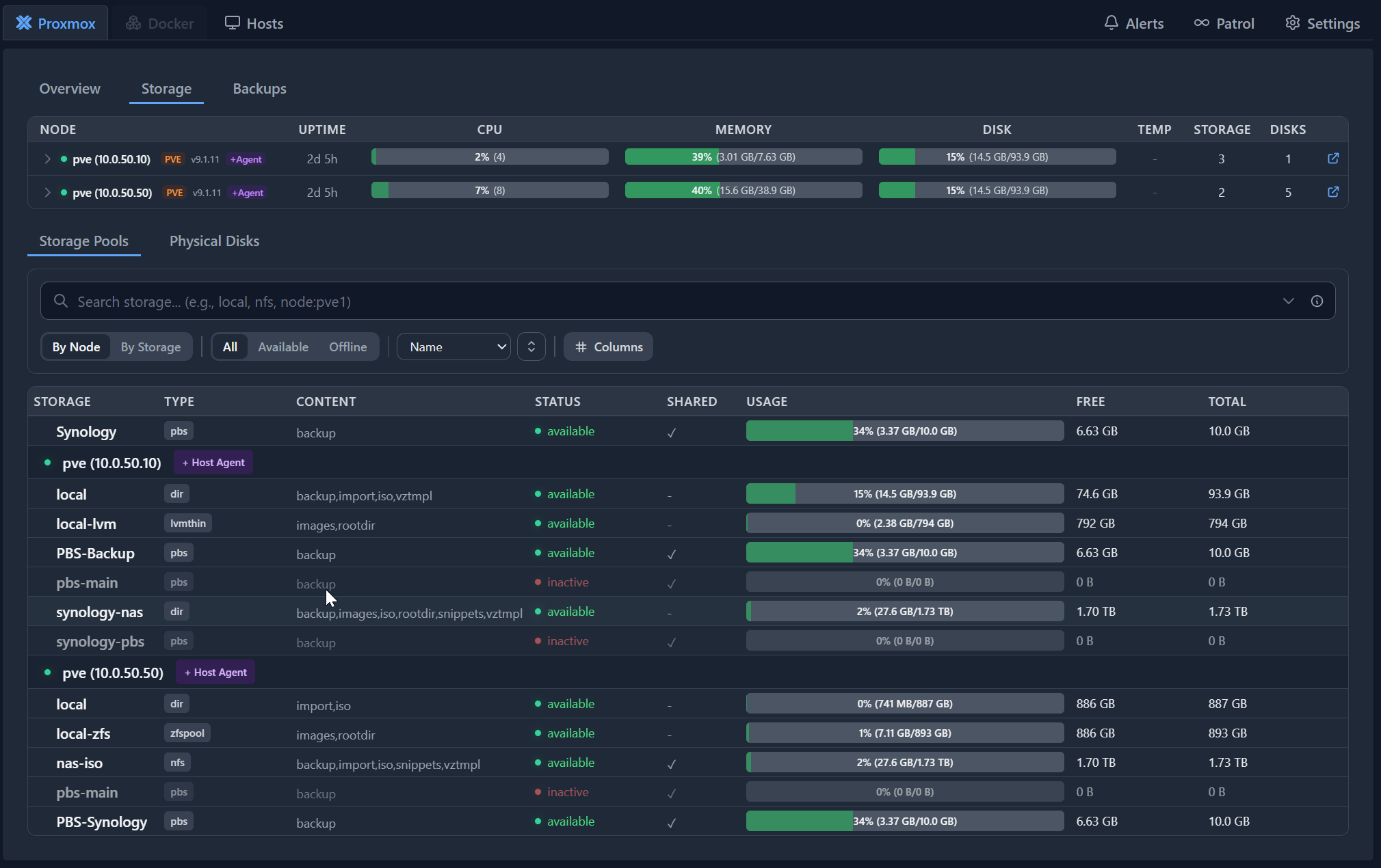 Pulse storage overview